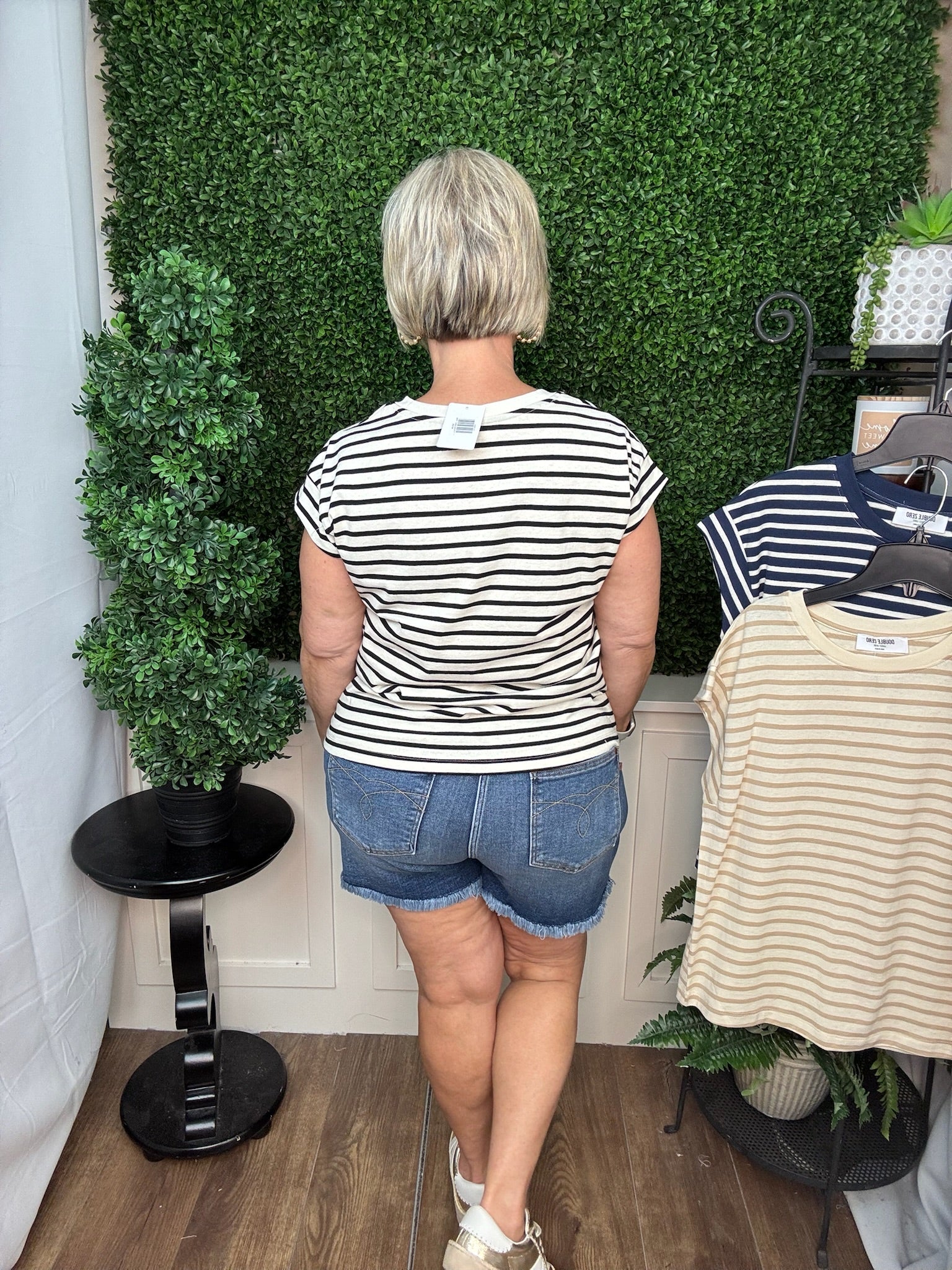 Classic Stripe Fitted Tee