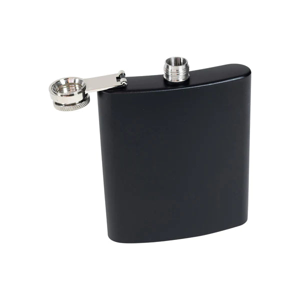 BLACK STAINLESS FLASK