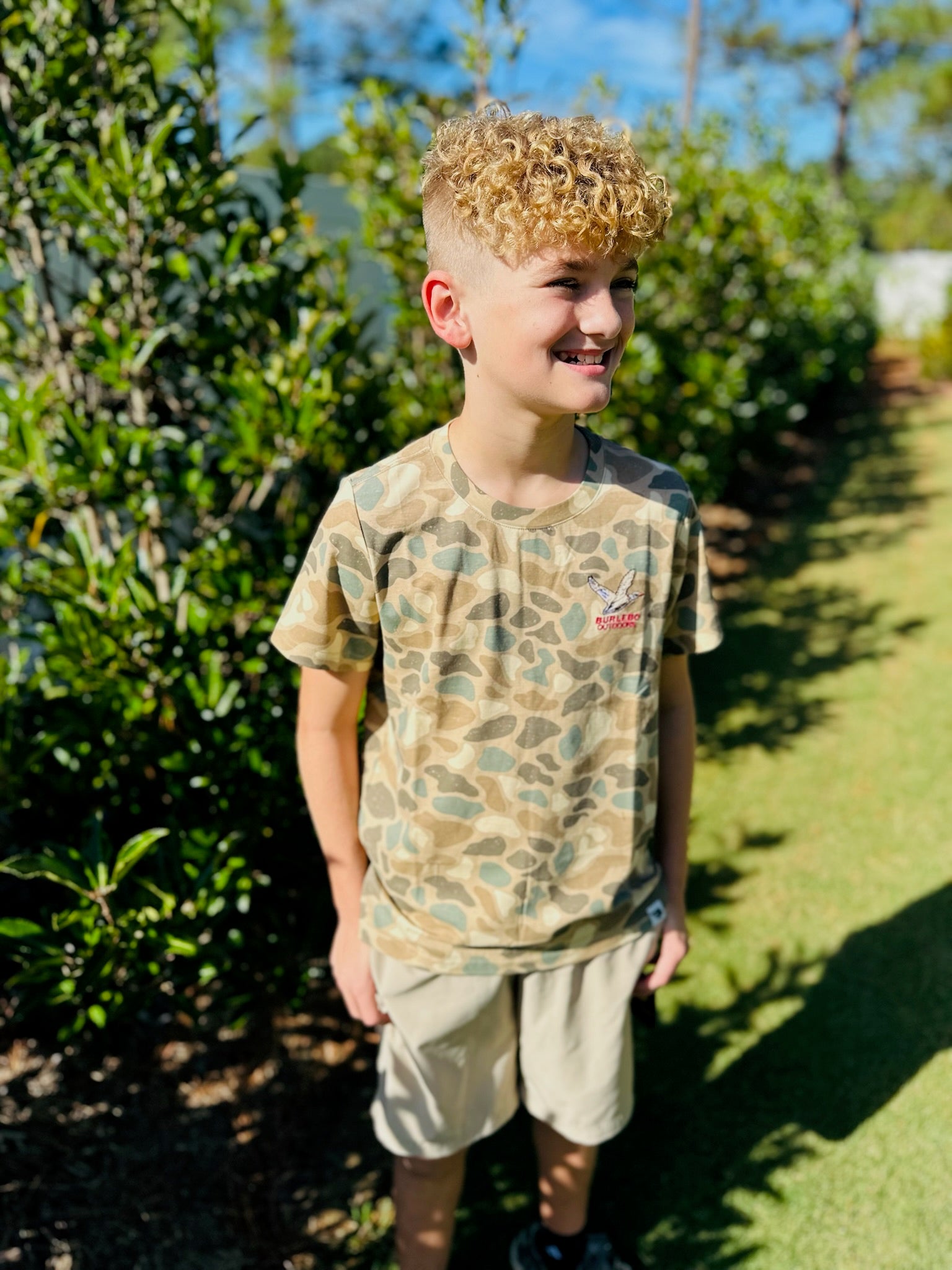 YOUTH - PINTAIL CAMO TEE - FLYING MALLARD