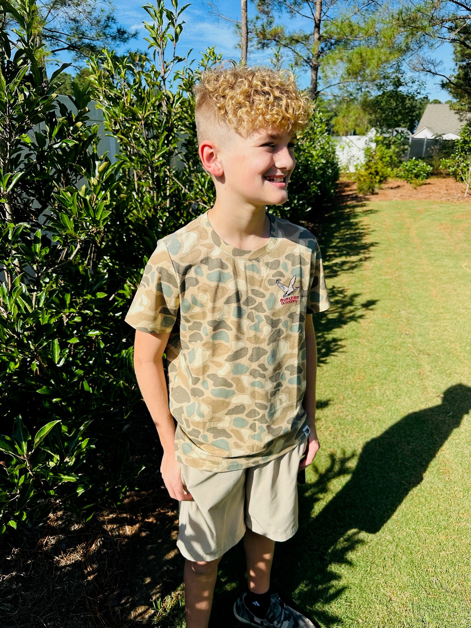 YOUTH - PINTAIL CAMO TEE - FLYING MALLARD