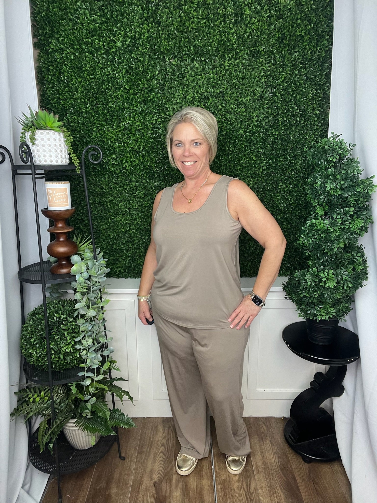 SOFT LANDING PANTS WITH POCKETS - TAUPE