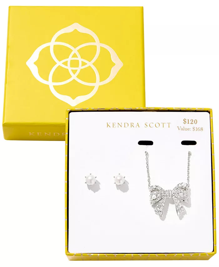 KRISTA BOW AND ASHTON GIFT SET - SILVER