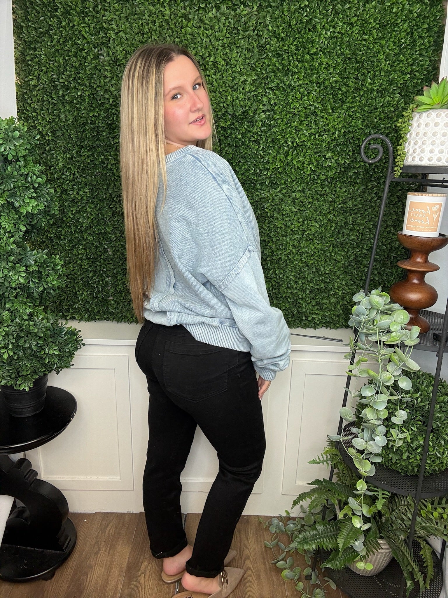 LEONA PULLOVER - DENIM