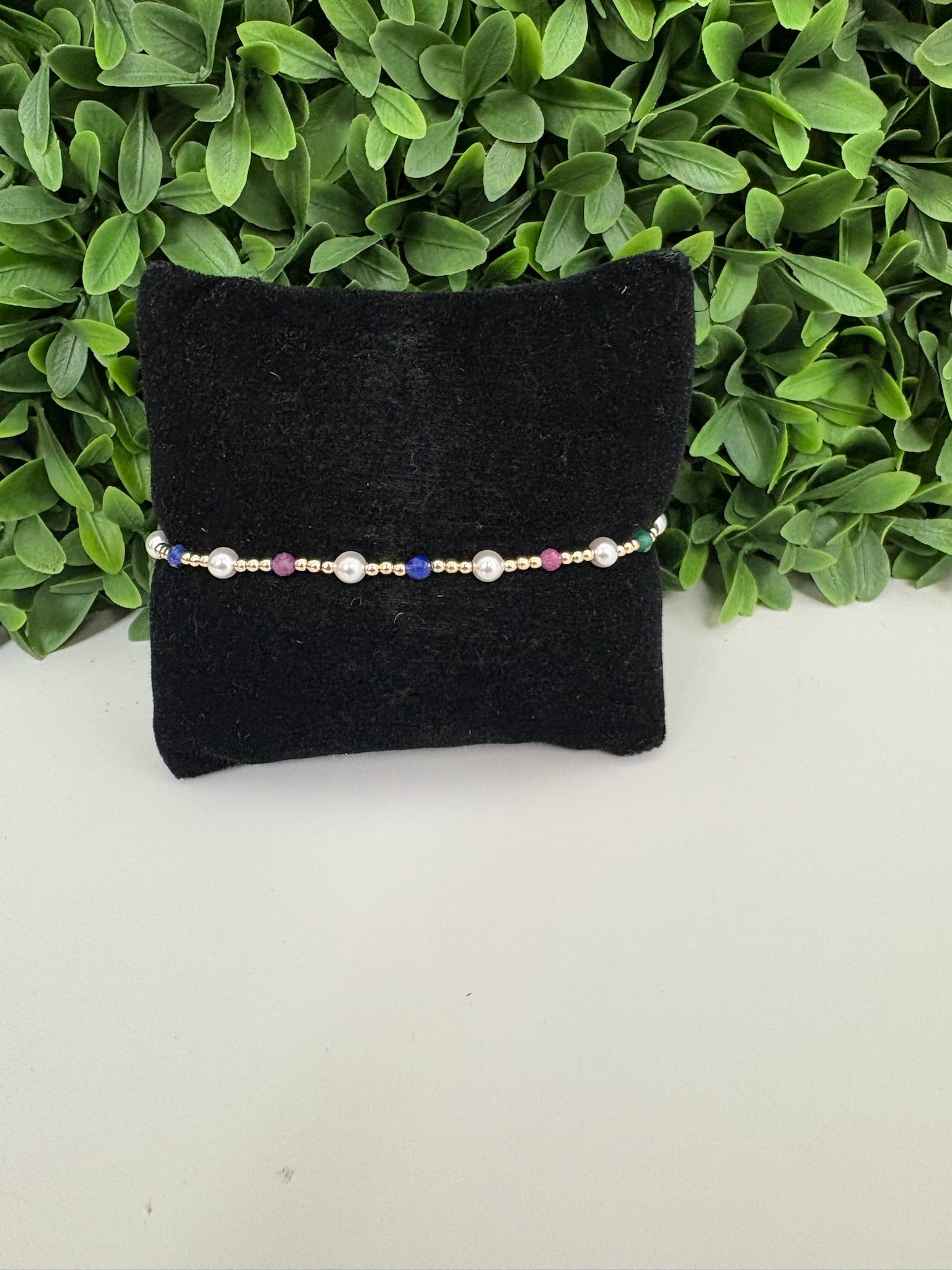 EXTENDS - PEARL SINCERITY PATTERN 4MM BEAD BRACELET - HOT MESS FW25