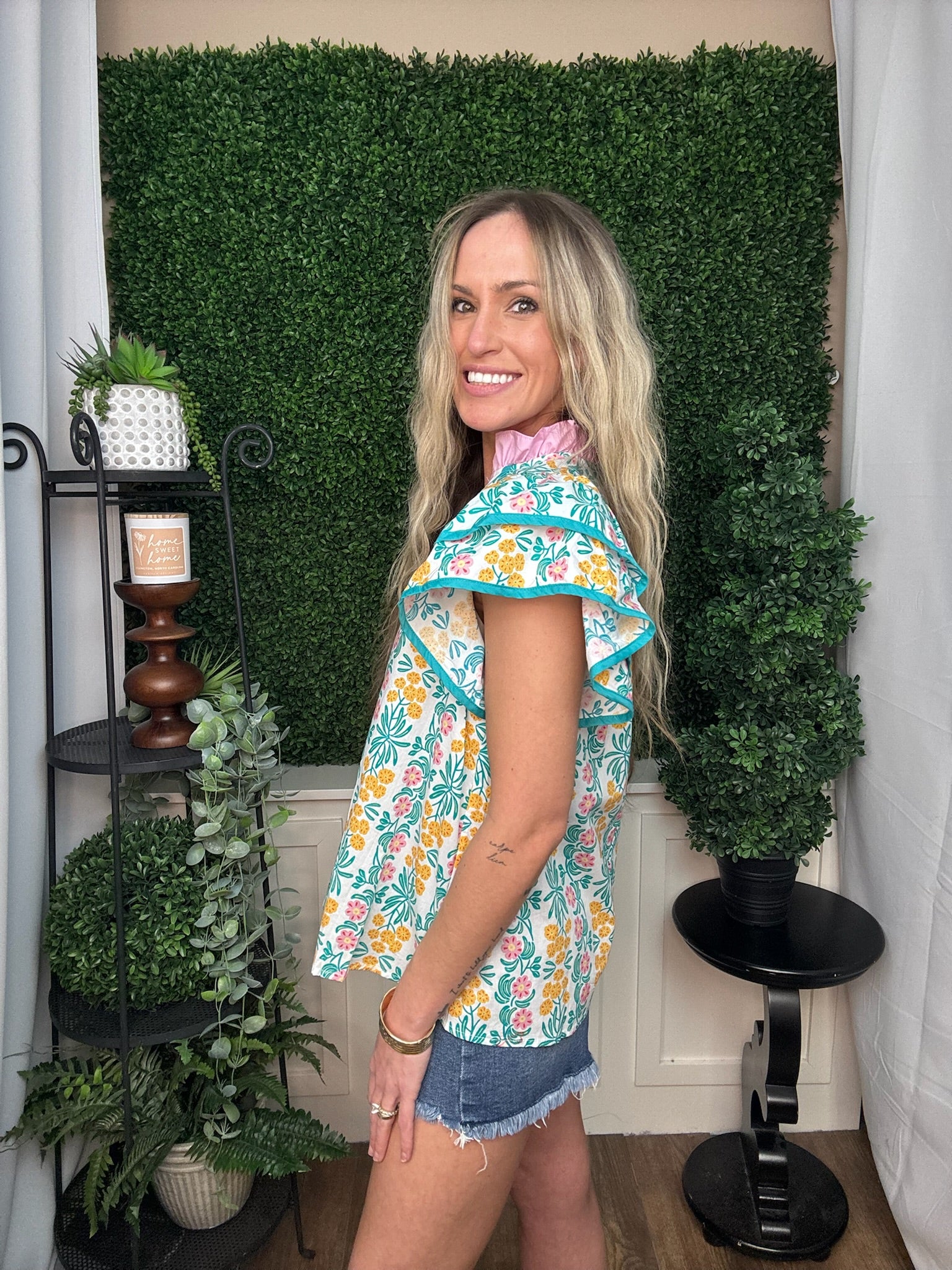 JADE PUFF SHORT SLEEVE TOP