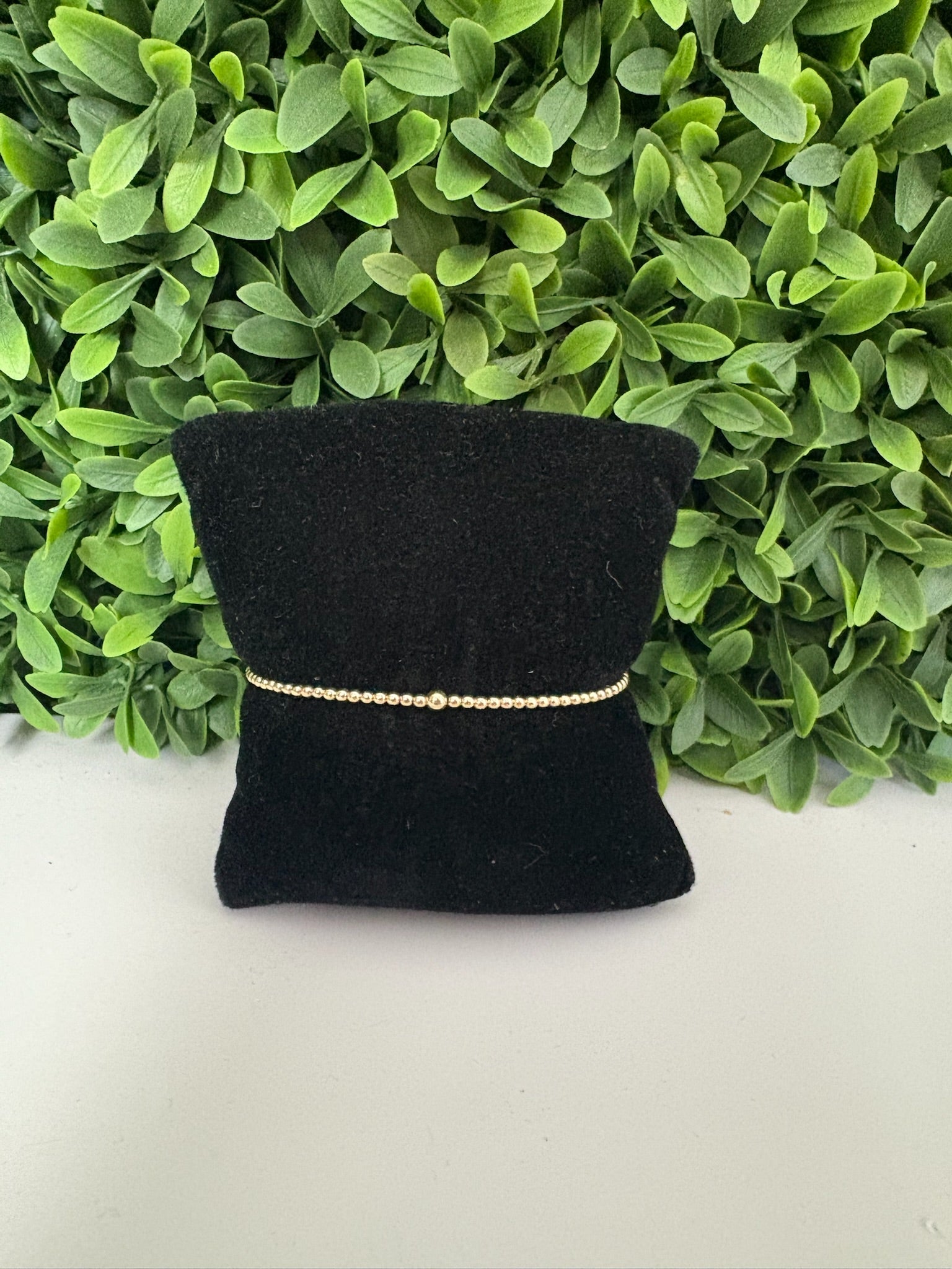 EGIRL CLASSIC GOLD 2MM BEAD BRACELET