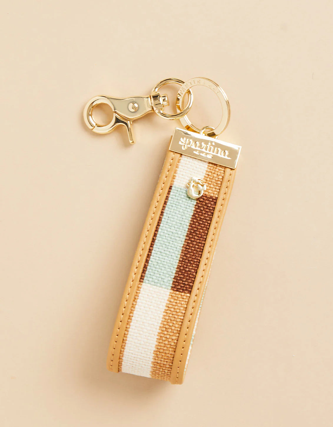 GRAB-N-GO KEYCHAIN KALALANTA PLAID CREAM