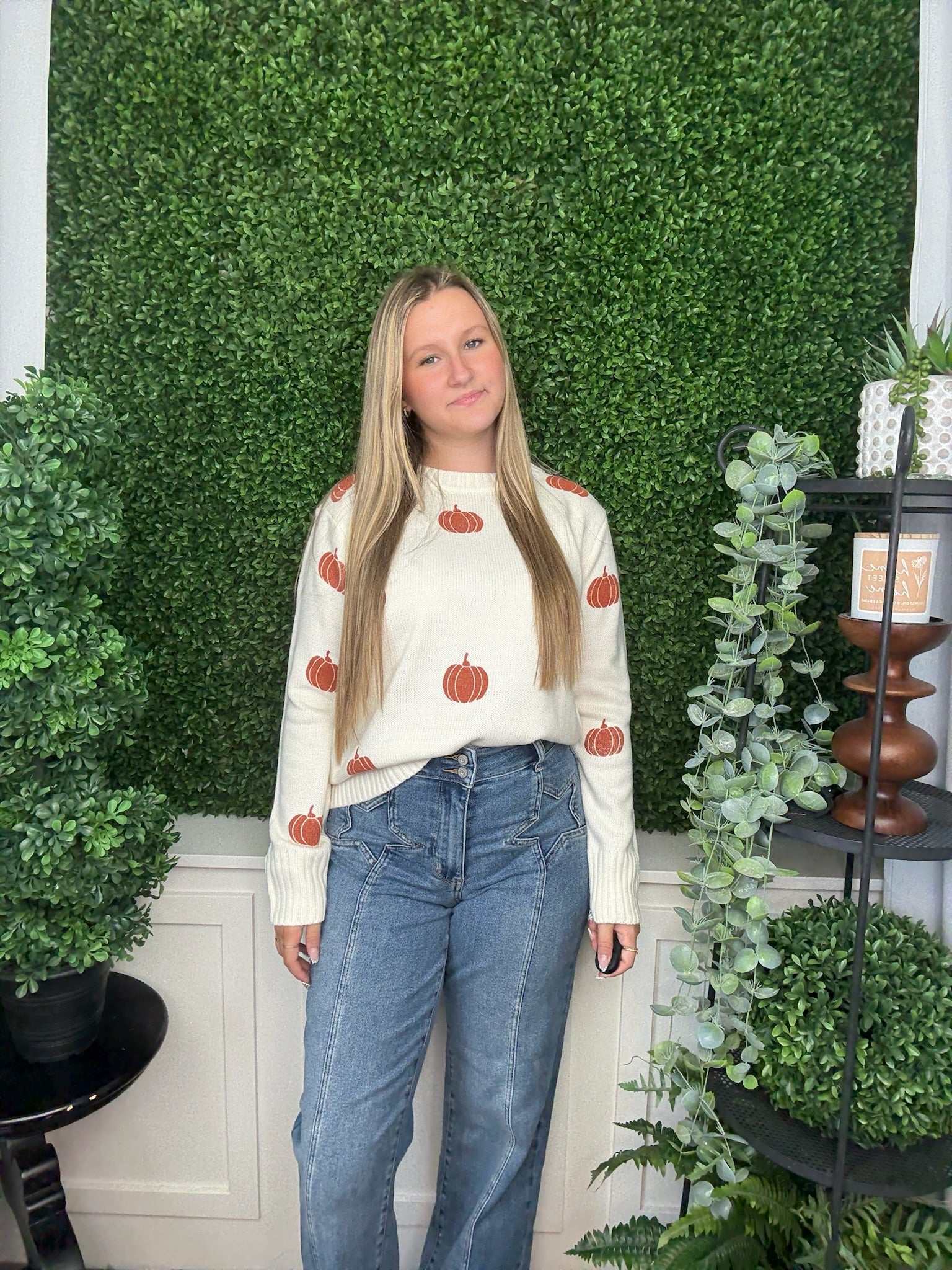 Cream Pumpkin Sweater