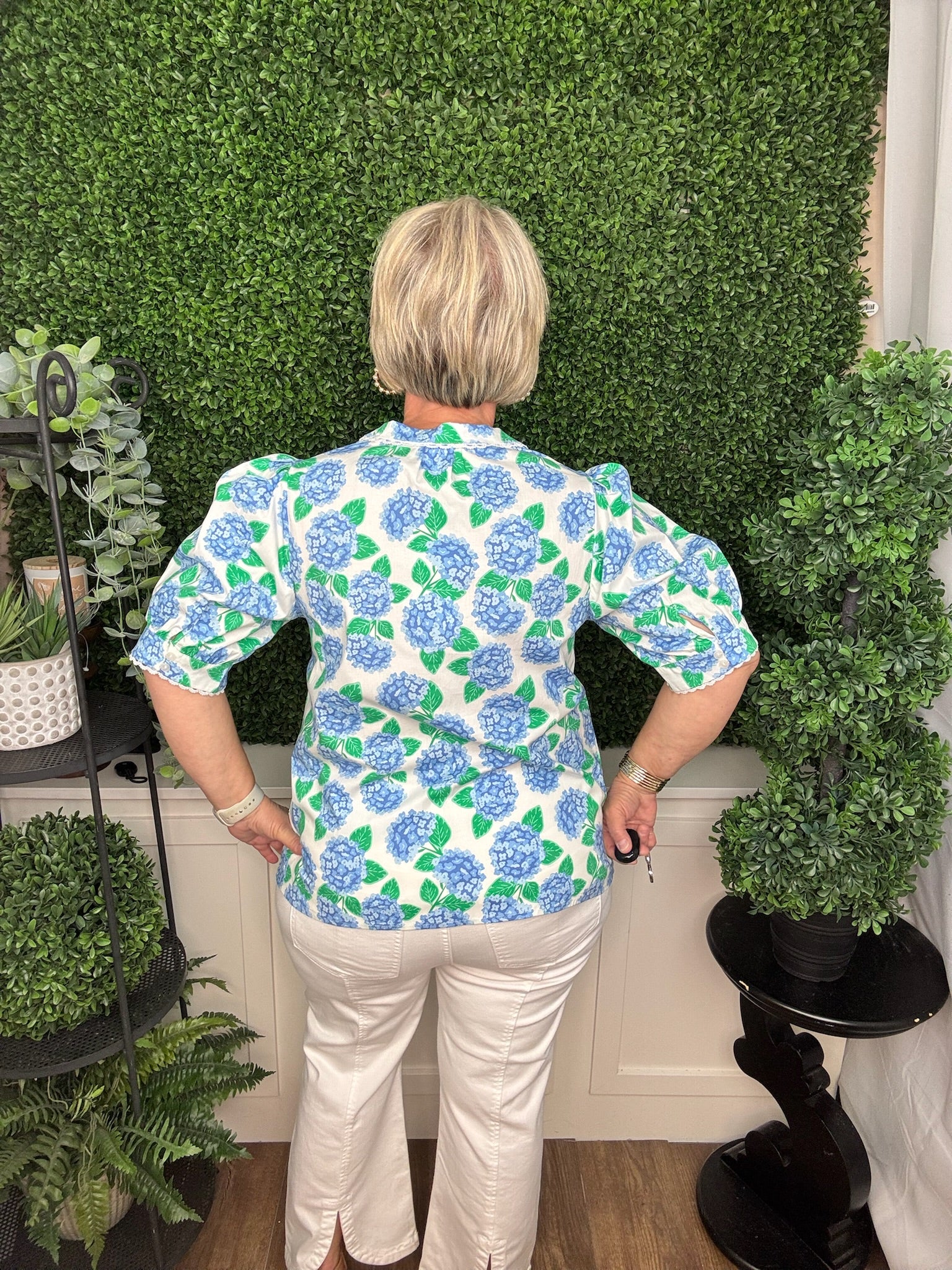 TOP ELAINE SUMMERFAIR BLUE