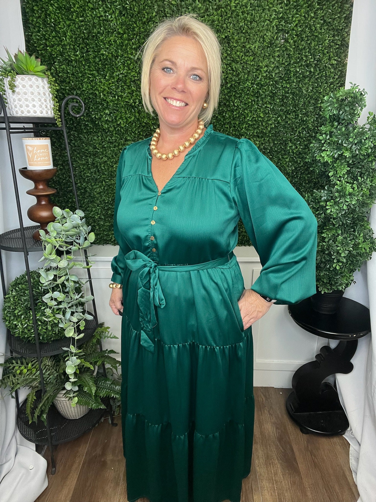 GRACELYN DRESS - ADVENTURINE