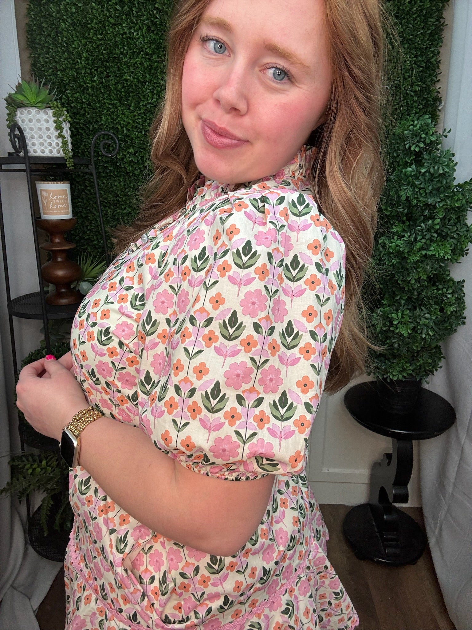 FLORAL PUFF SLEEVE DRESS