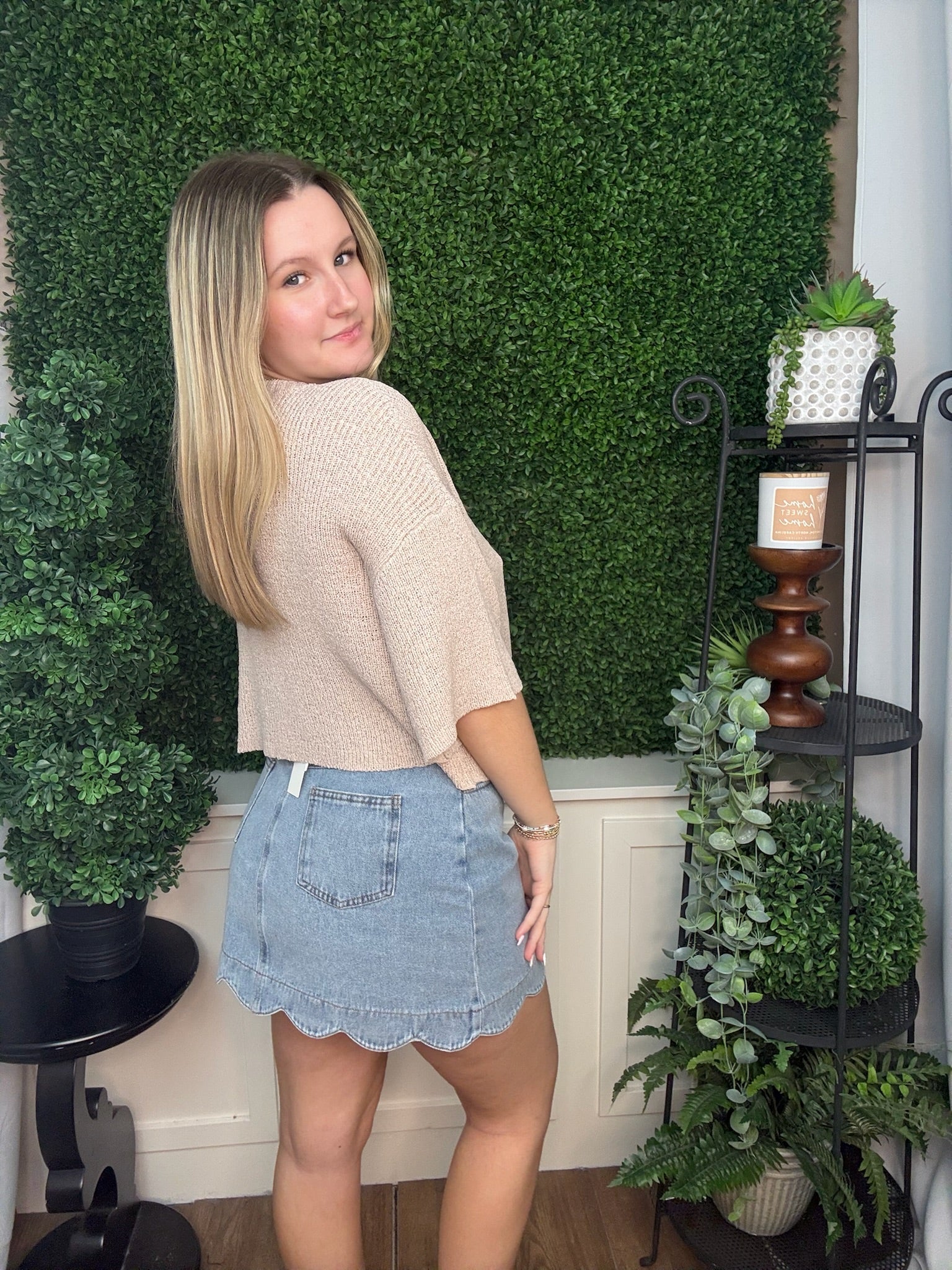 Button Front Knit Cardigan