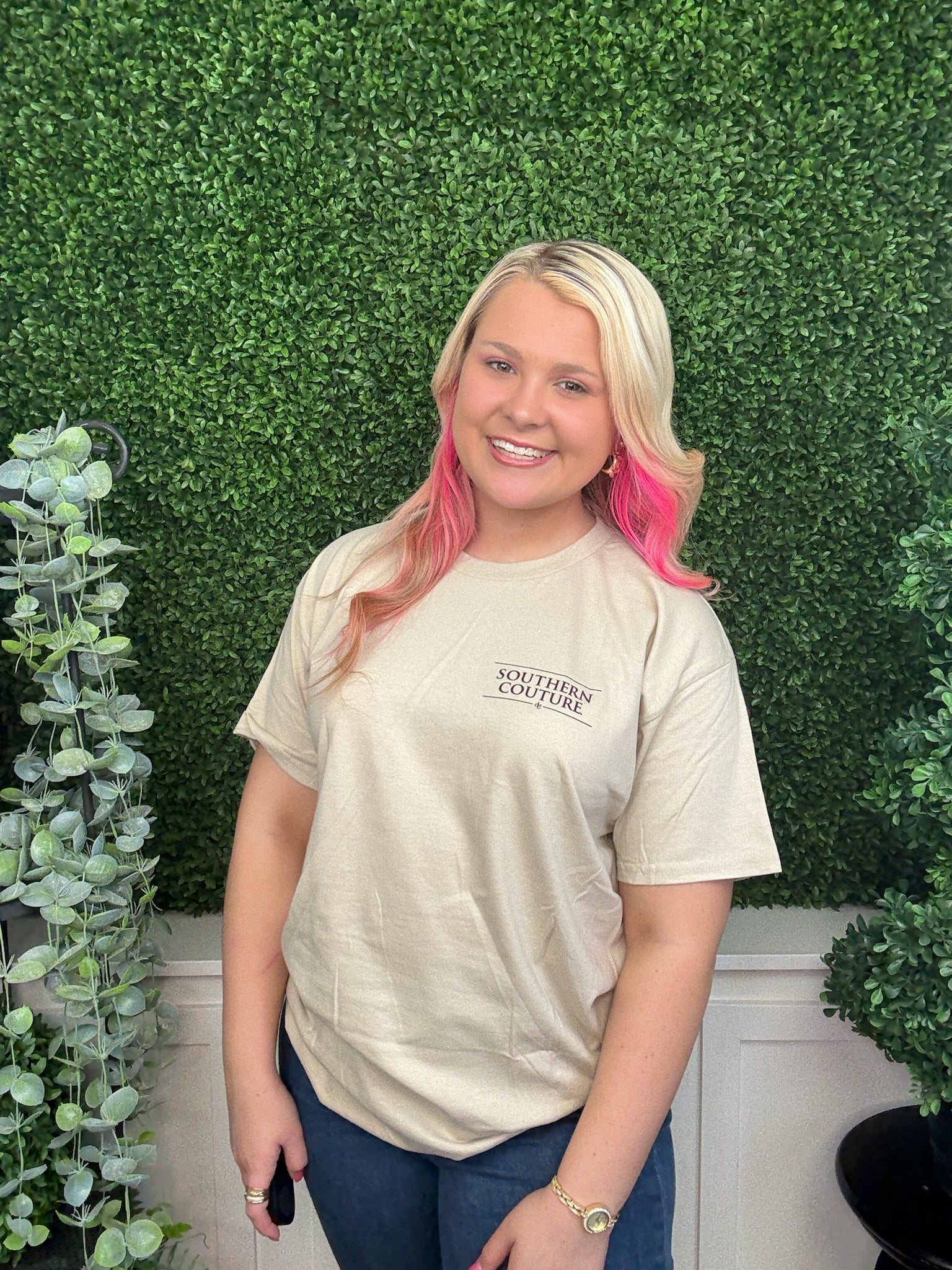 BLOOM WHERE YOU ARE PLANTED SS - SAND