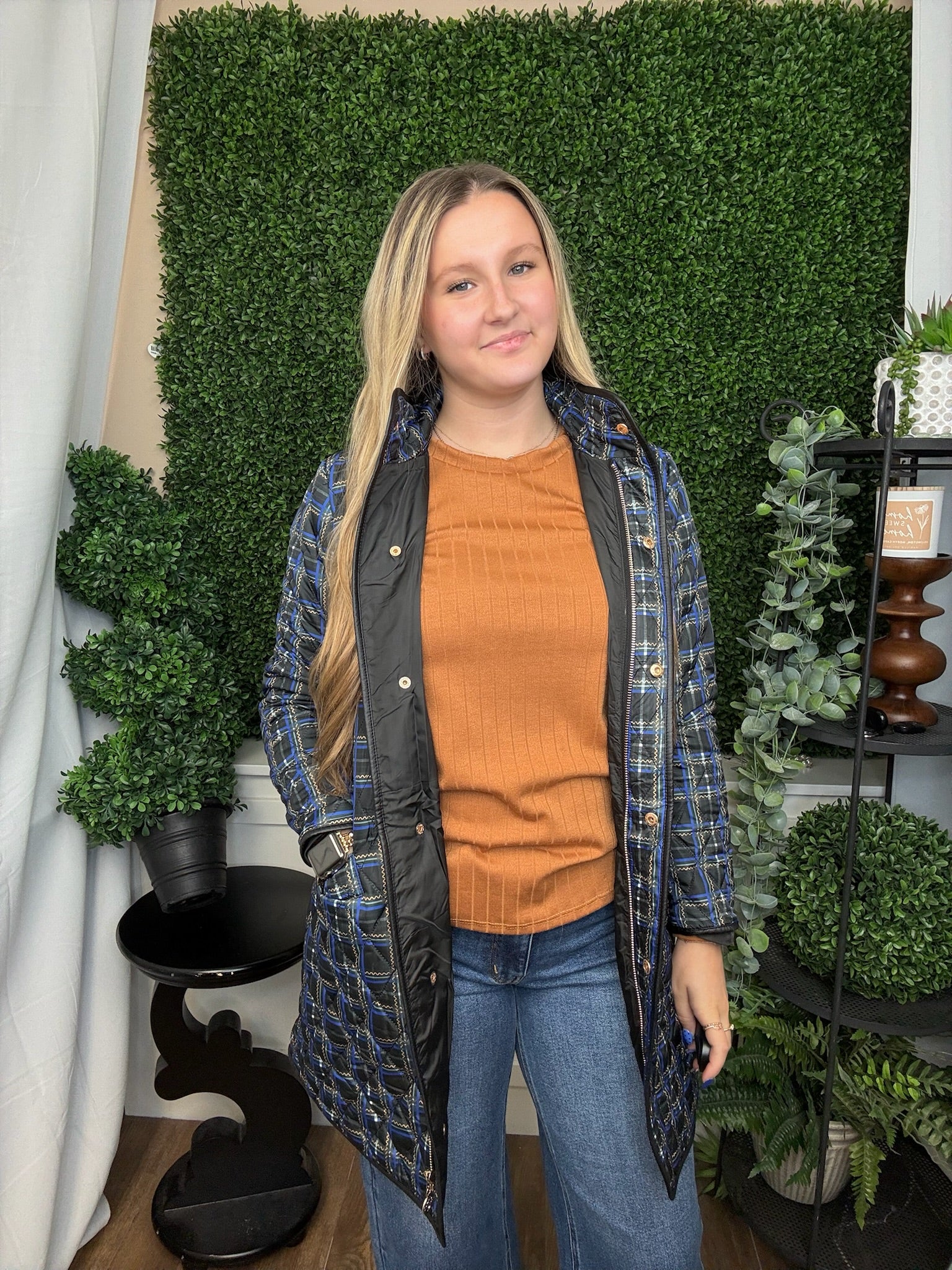 MIDI BUTTON JACKET - BLACK