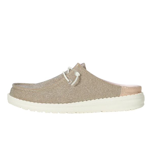 Metallic Sparkle Hey Dude Wendy Shoes WENDY Metallic SPARKLE ROSE