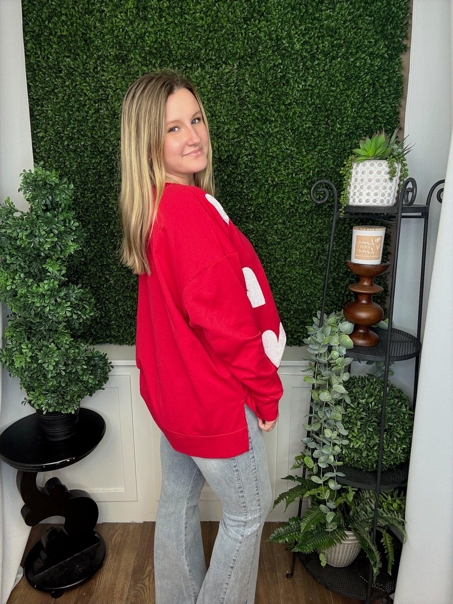 VALENTINE'S SPARKLE SWEATSHIRT