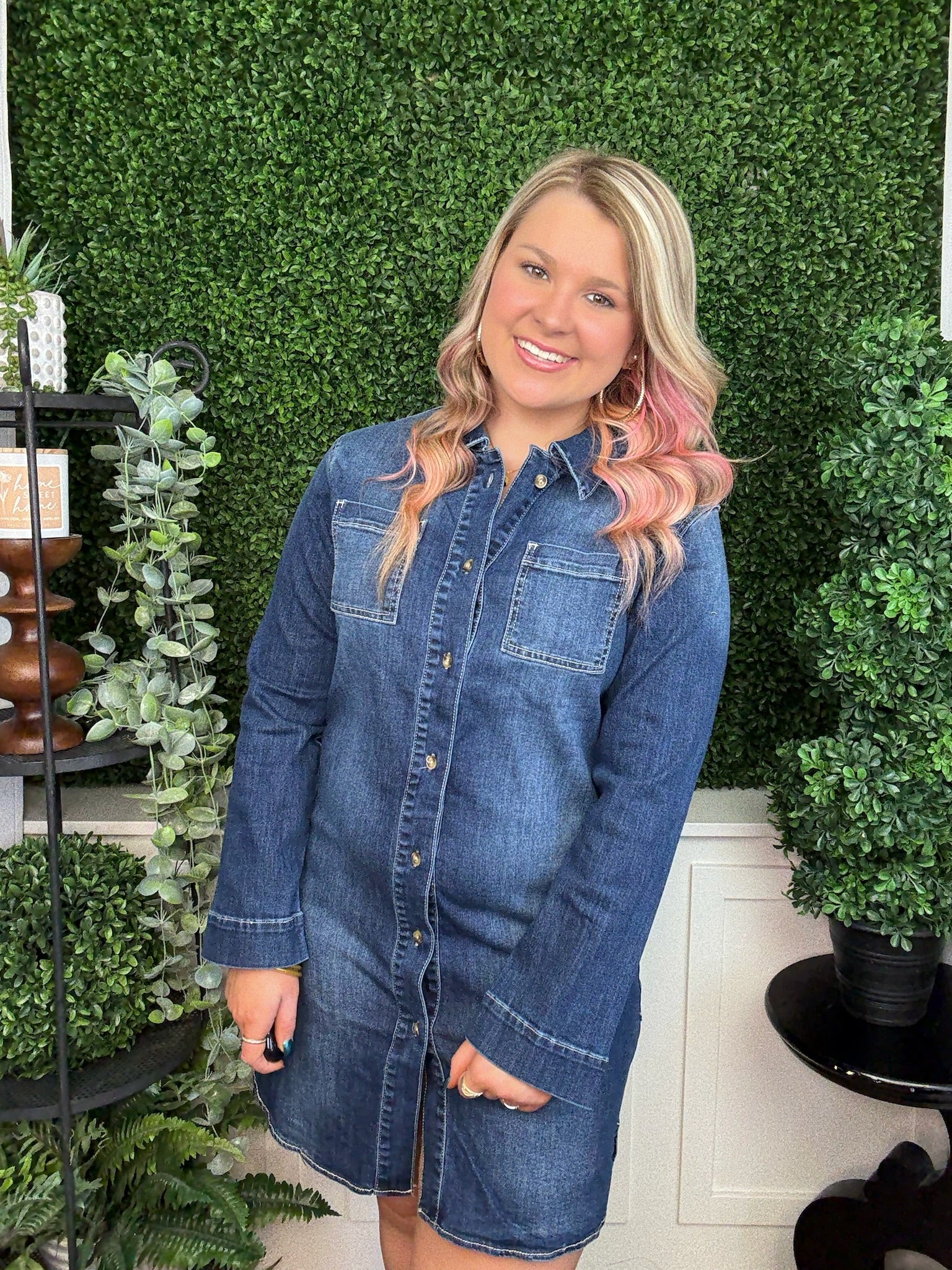 BAMBU SOFT BUTTON FRONT LONG SHACKET