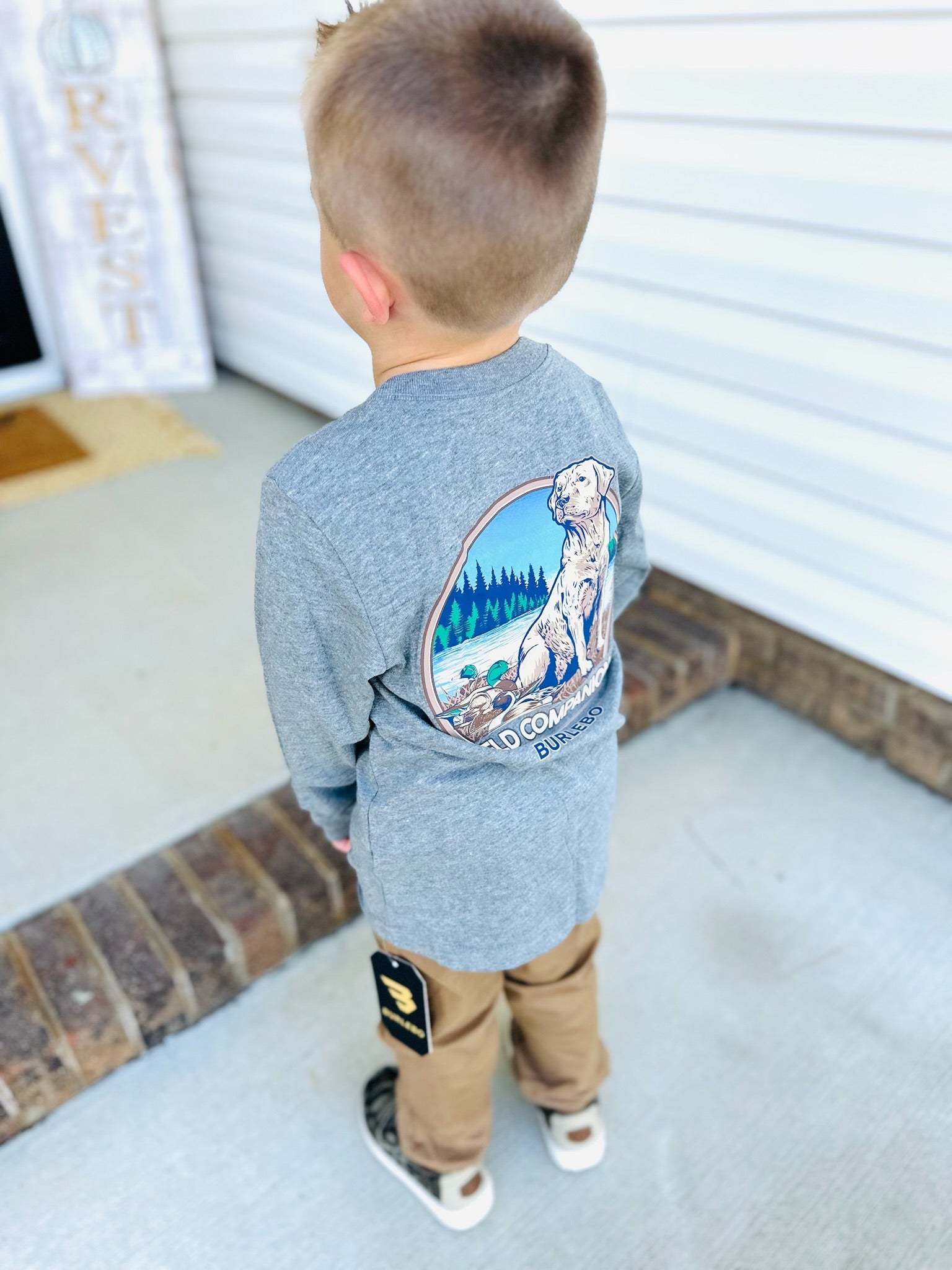 YOUTH - FIELD COMPAION LS TEE - DARK HEATHER GREY