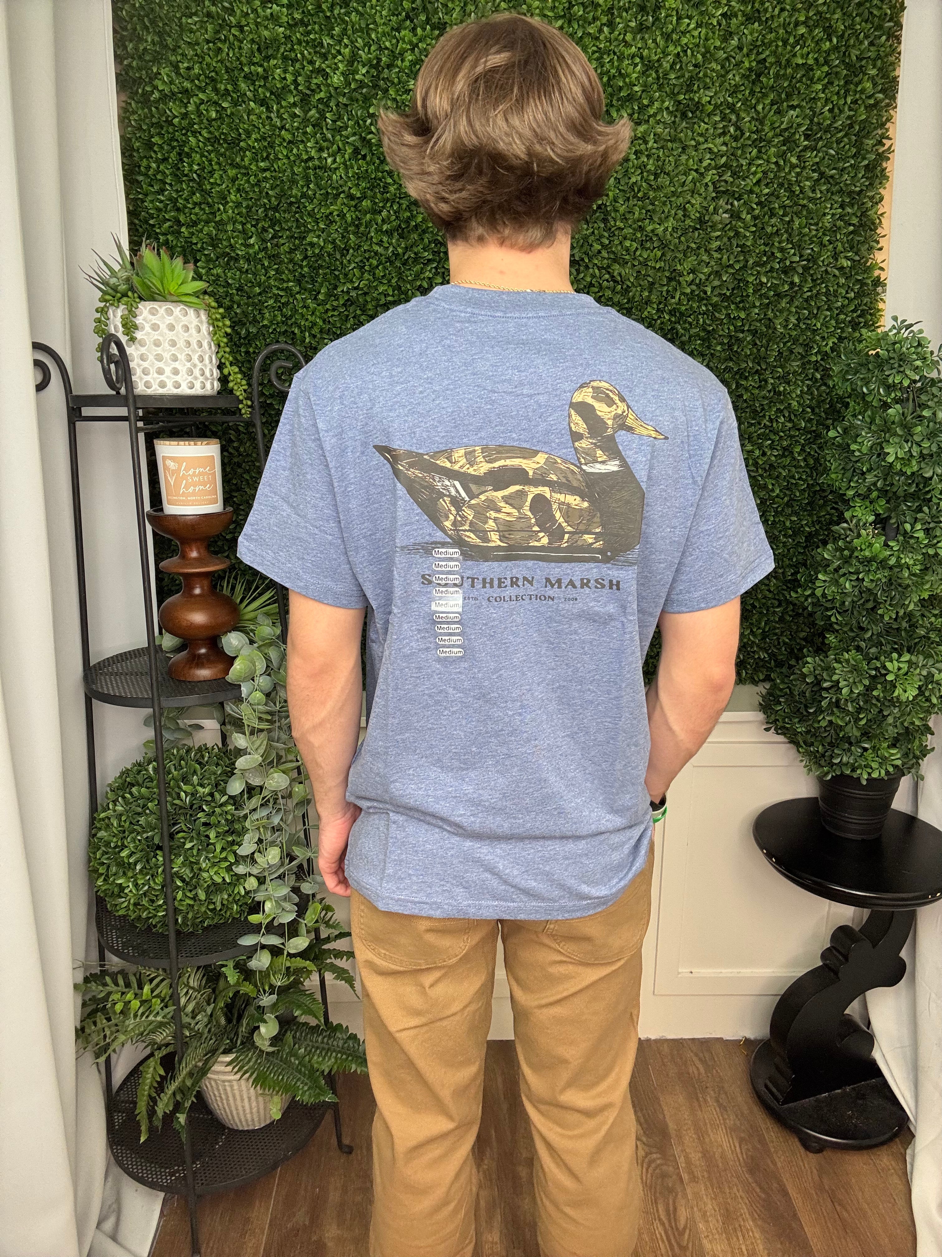 VINTAGE DUCK DECOY TEE - CAMO - WASHED SLATE