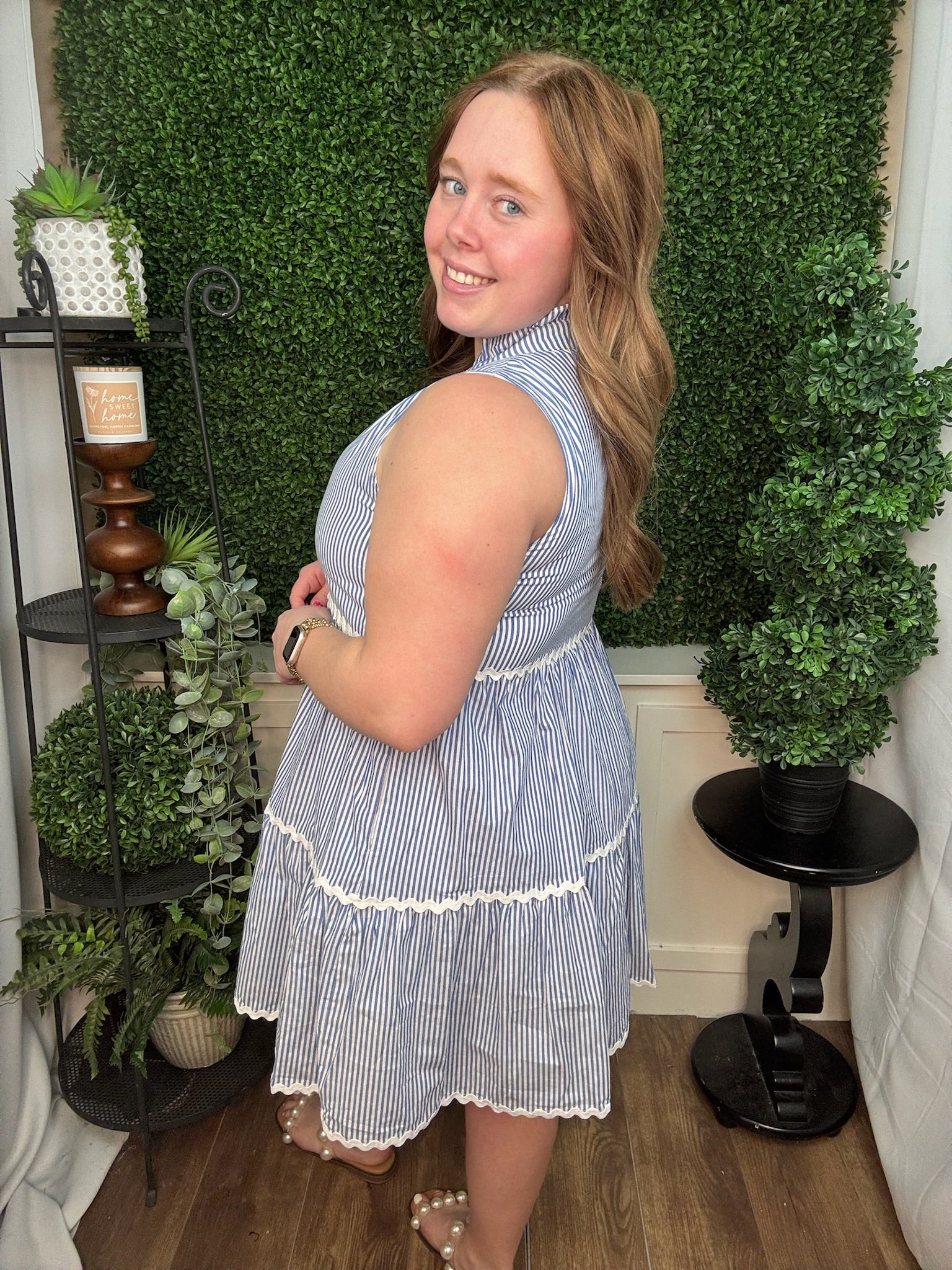 COASTAL DRESS - PREP BLUE STRIPE