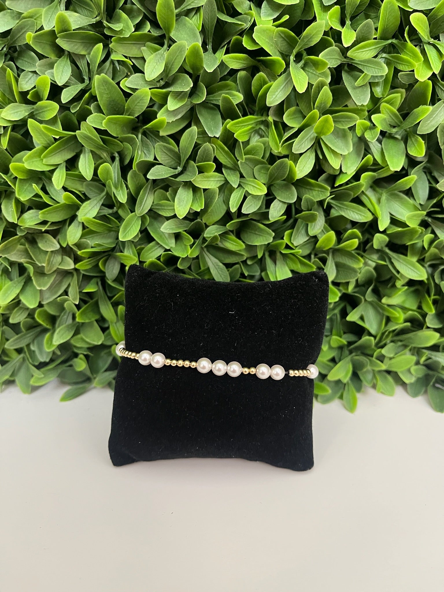 EXT HOPE UNWRITTEN 5MM BEAD BRACELET- PEARL
