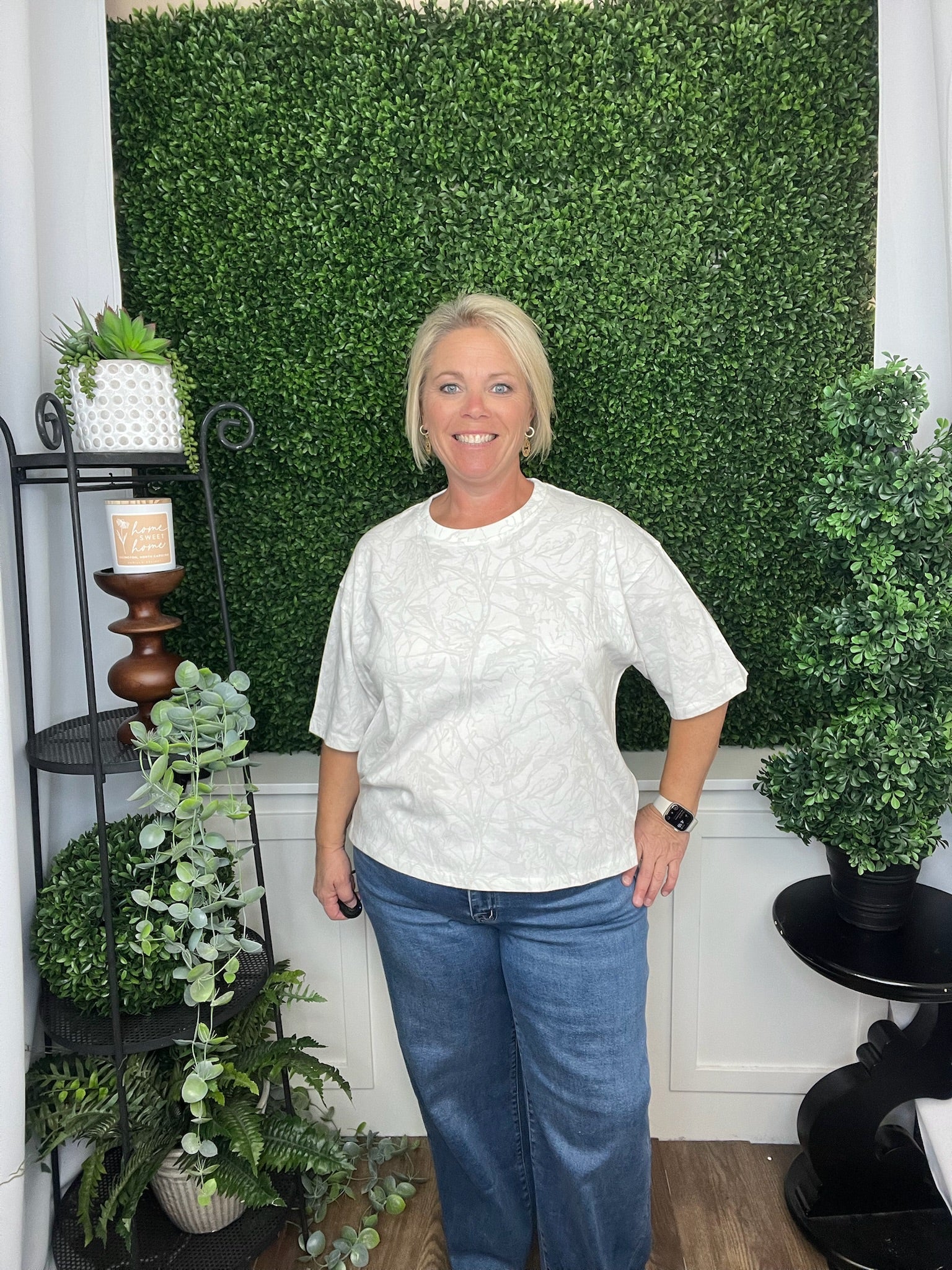 WOODLAND CAMO SS WAIST LENGTH TEE - ICE WOODLAND