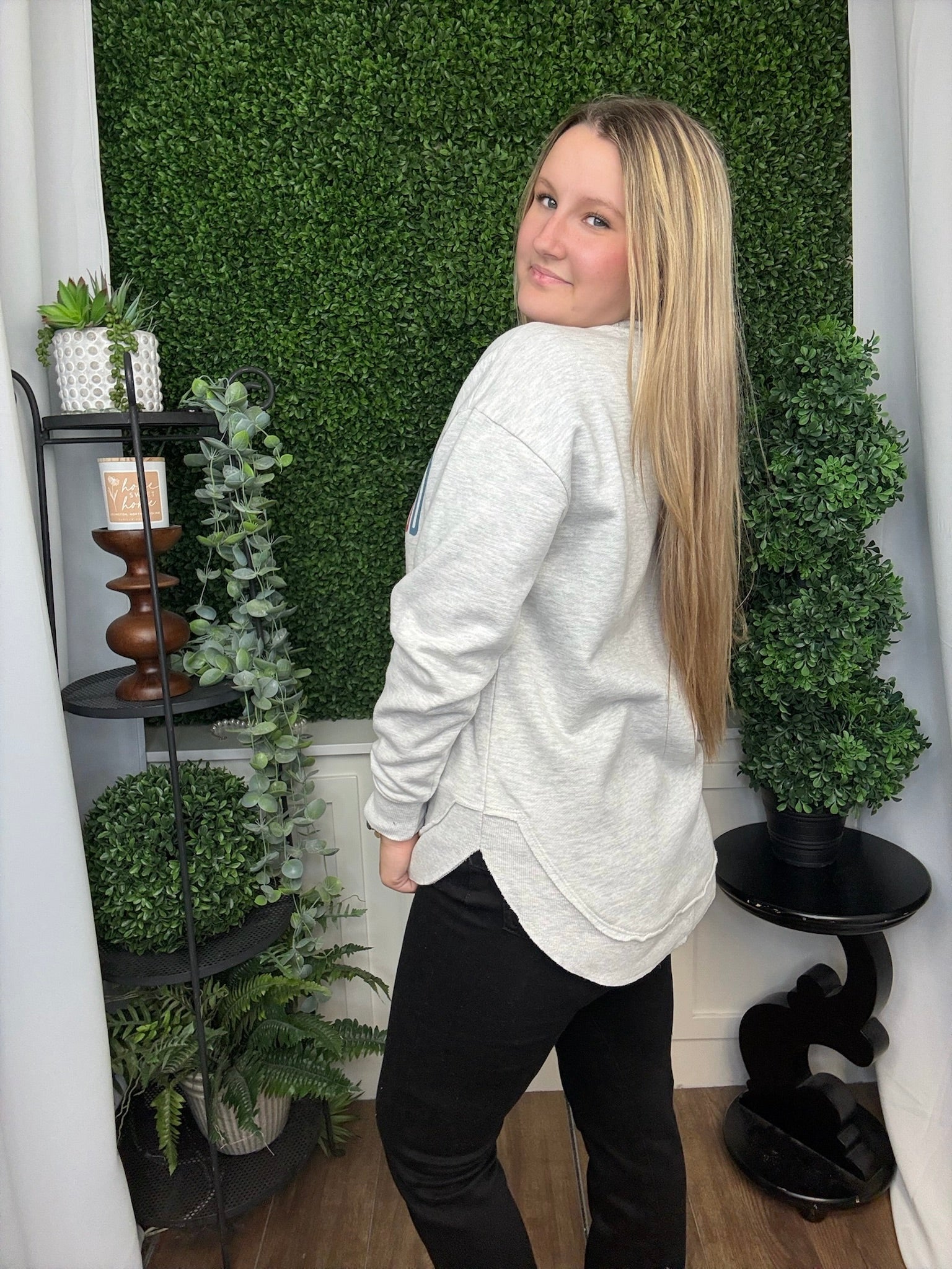 GOD IS GOOD LS CREWNECK - OATMEAL