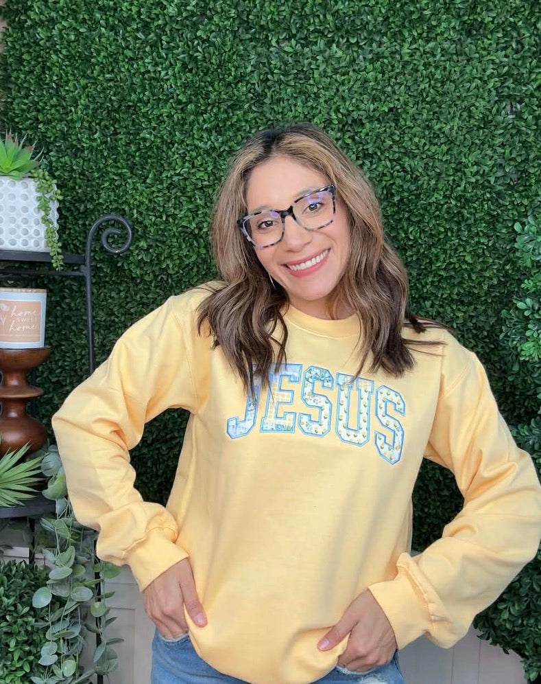 JESUS SWEATSHIRT - YELLOW HAZE