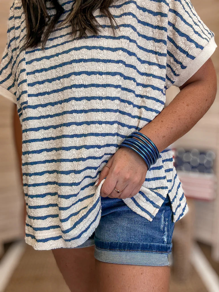 ALL WEATHER BANGLE SET OF 6 - MARINE