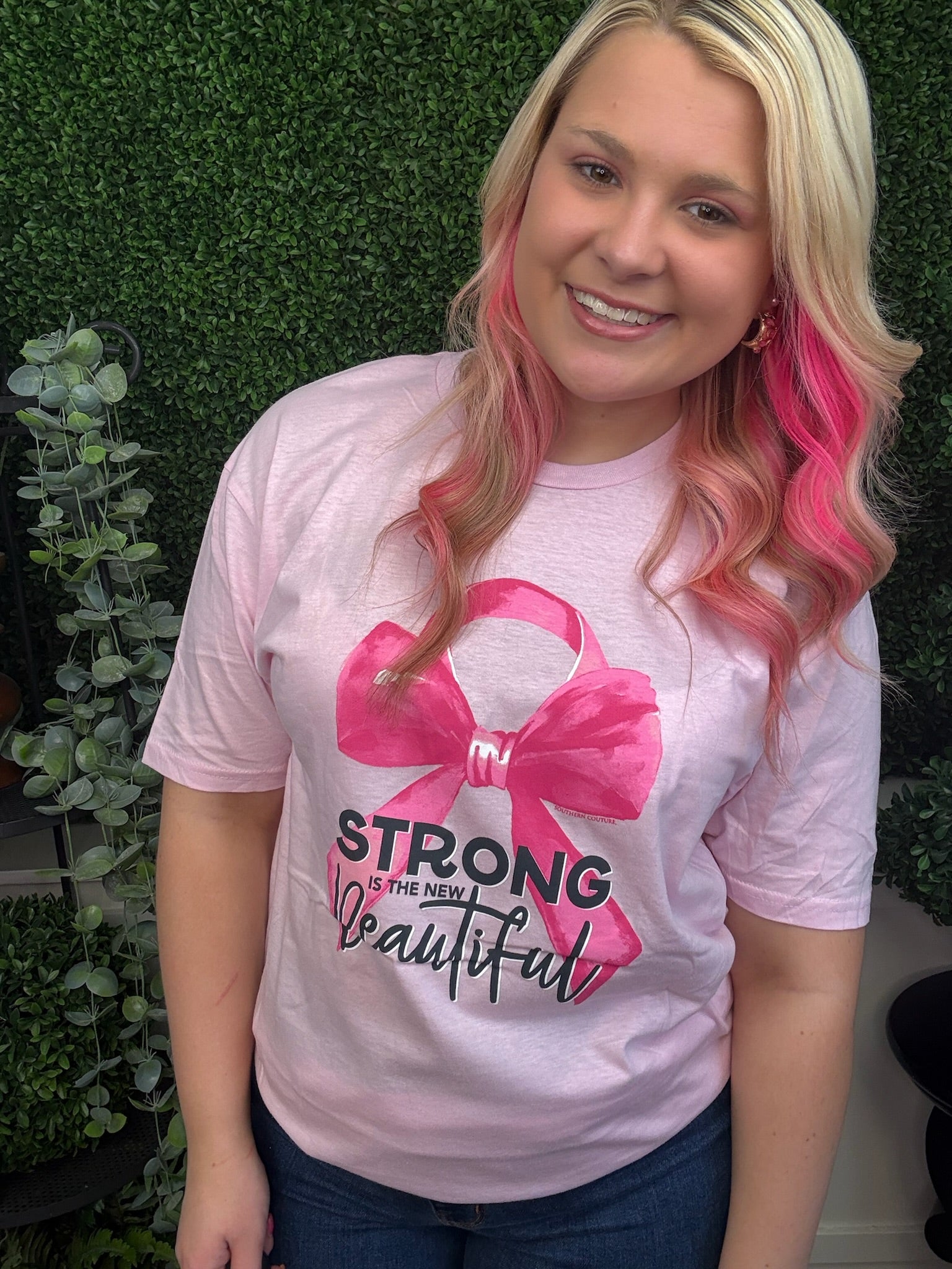 STRONG IS THE NEW BEAUTIFUL SS - LIGHT PINK