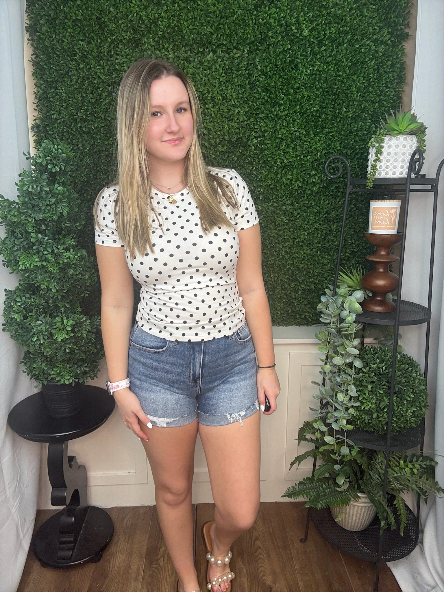 Classic Dot Fitted Tee