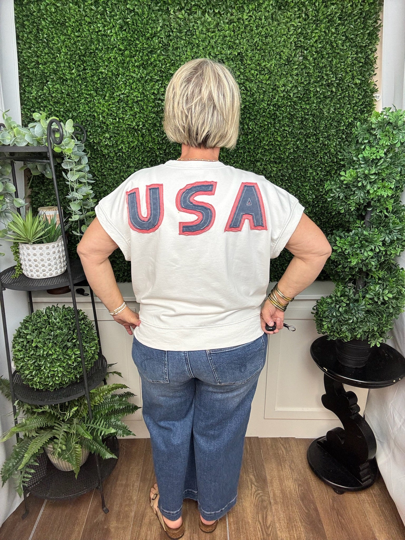 Vintage Inspired American Flag Graphic Tee