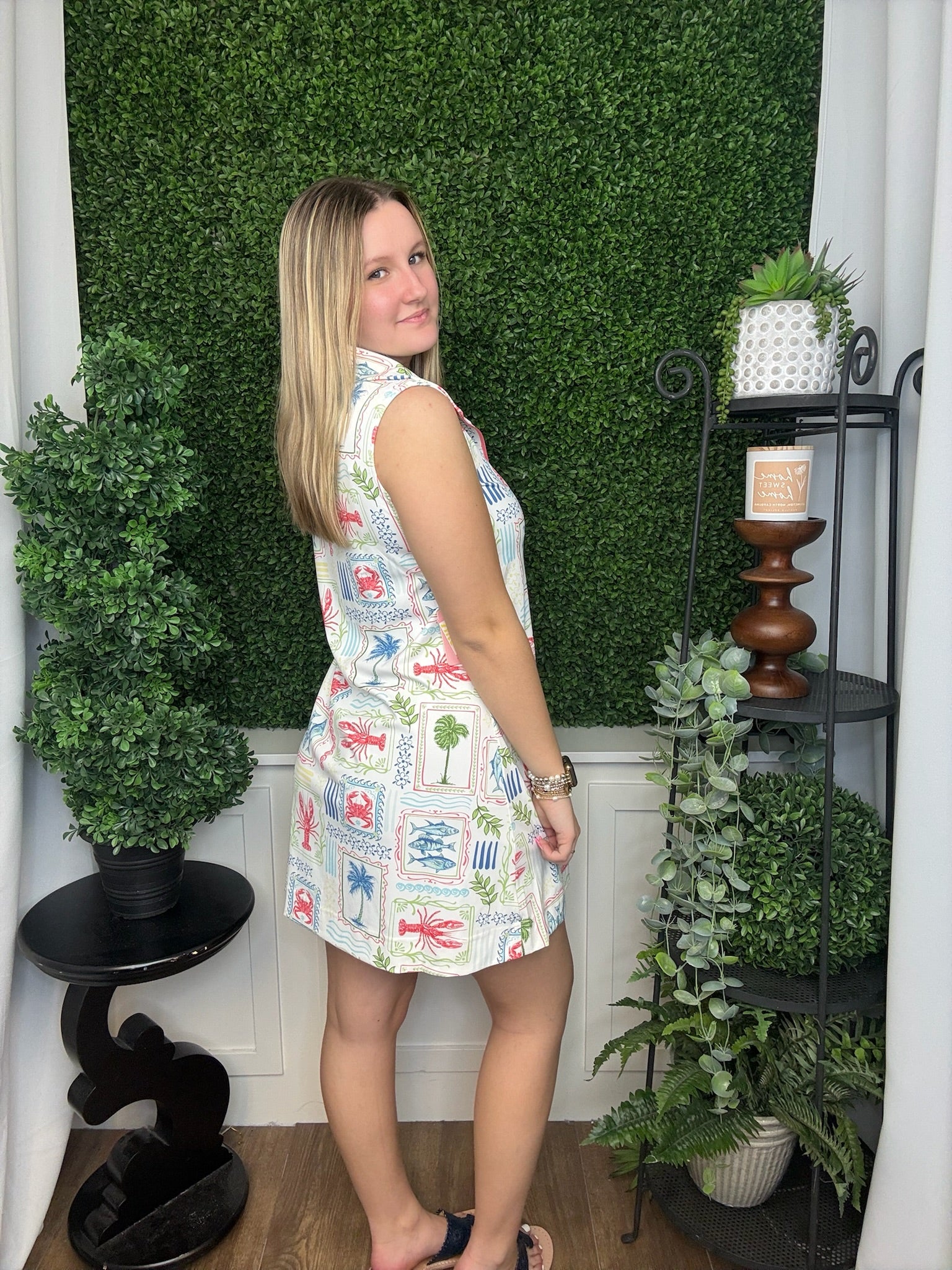 UPF ZIP DRESS - SEA PATCH