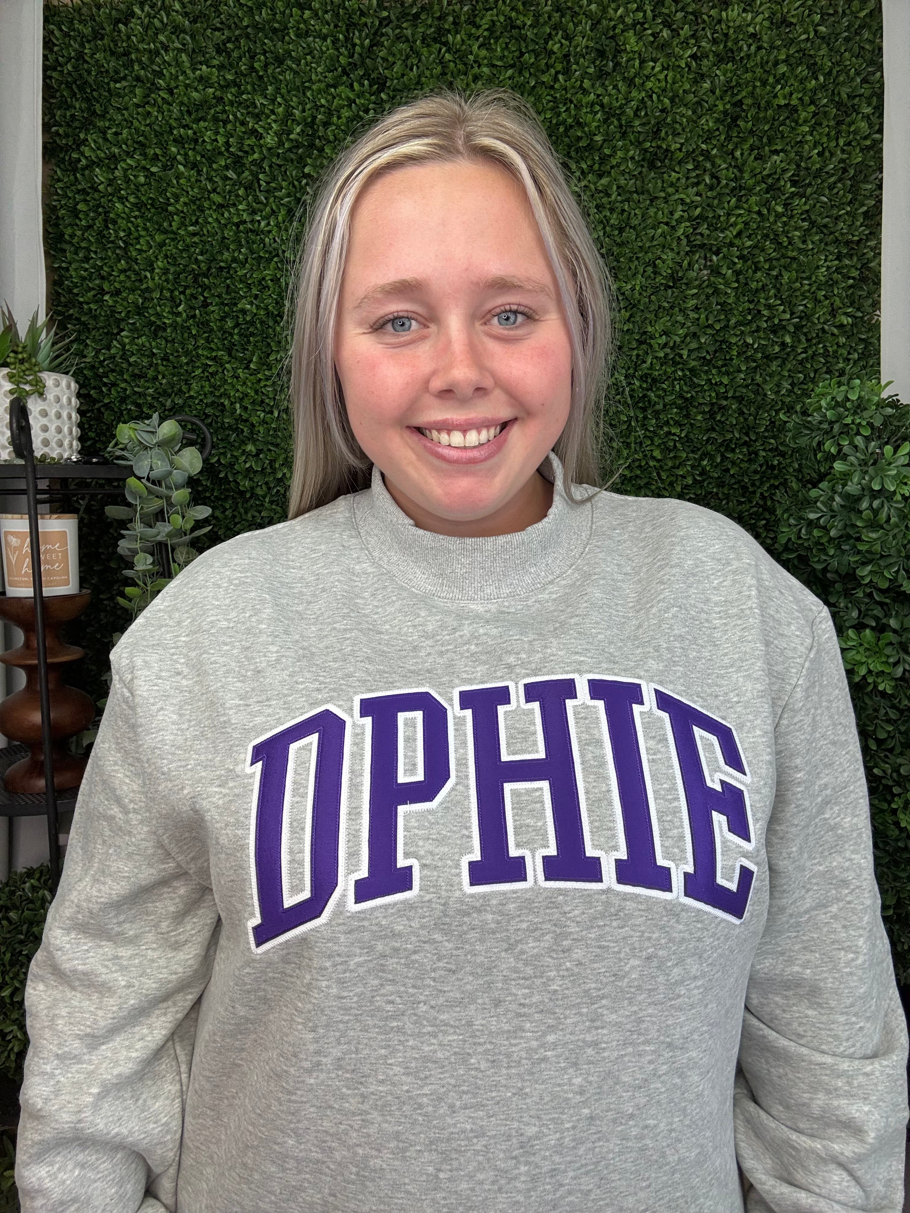 CAMPUS MOCK NECK CREW - DELTA PHI EPSILON
