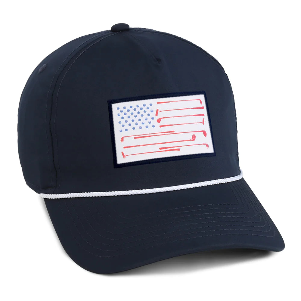 BARSTOOL GOLF X IMPERIAL FLAG PATCH HAT - NAVY