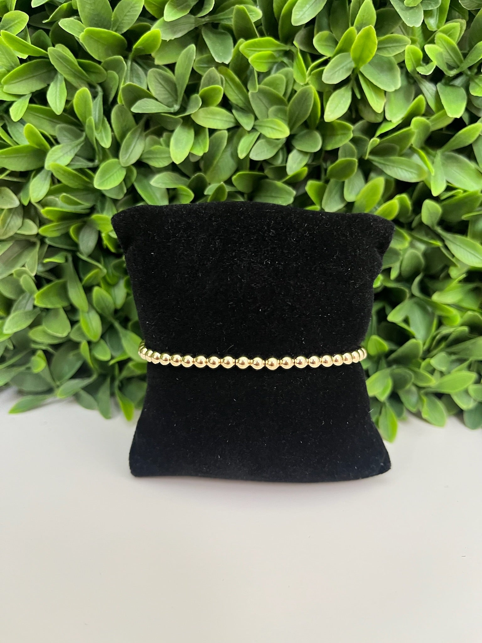 CLASSIC GOLD 4MM BEAD BRACELET