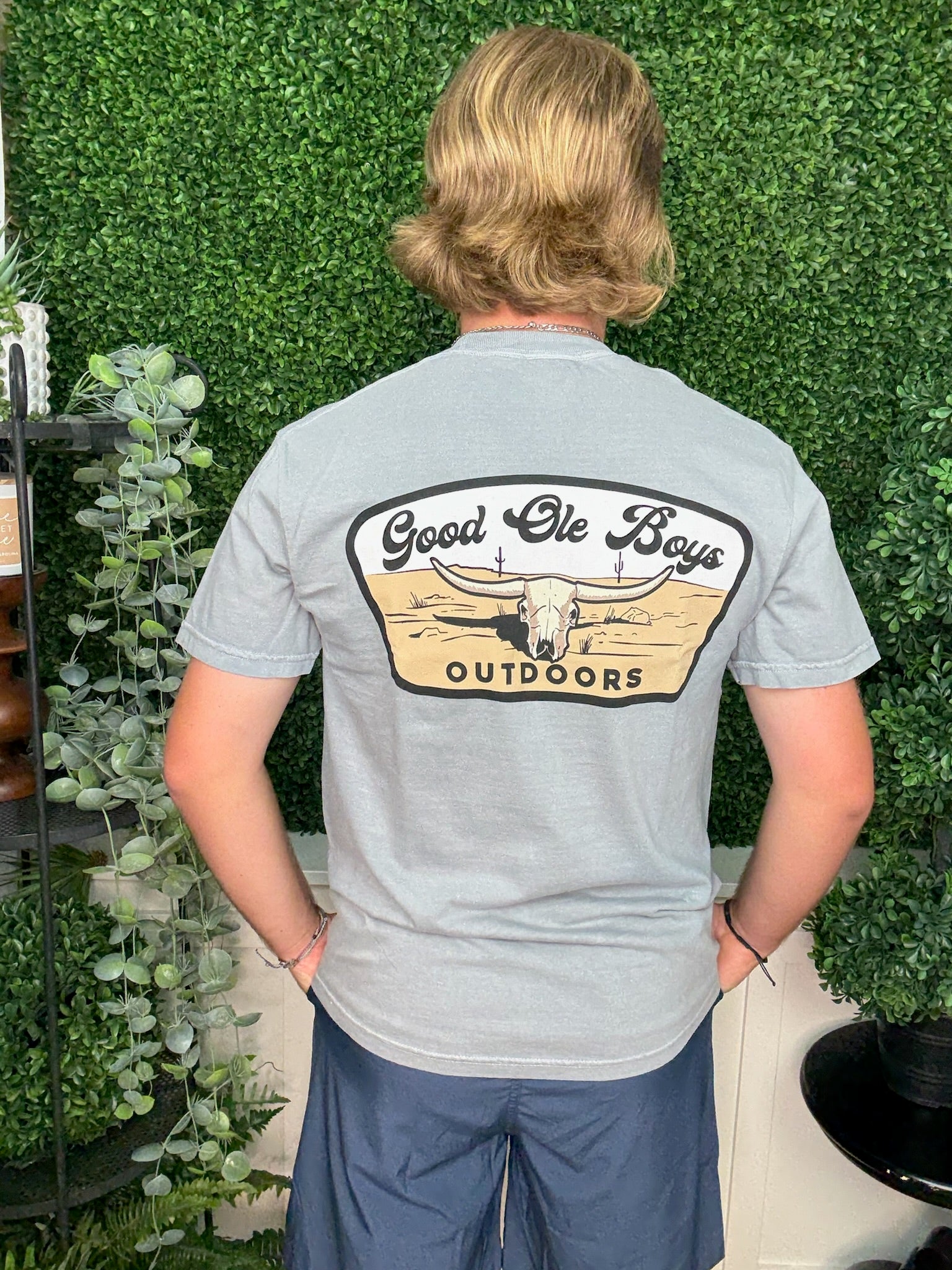 LONGHORN SKULL SS SLATE