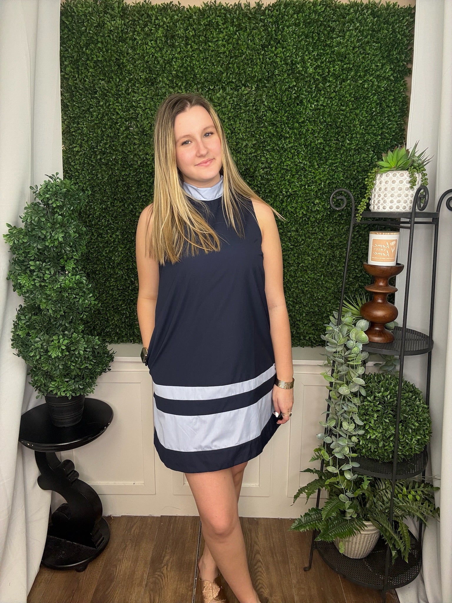 SLEEVELESS MINI DRESS