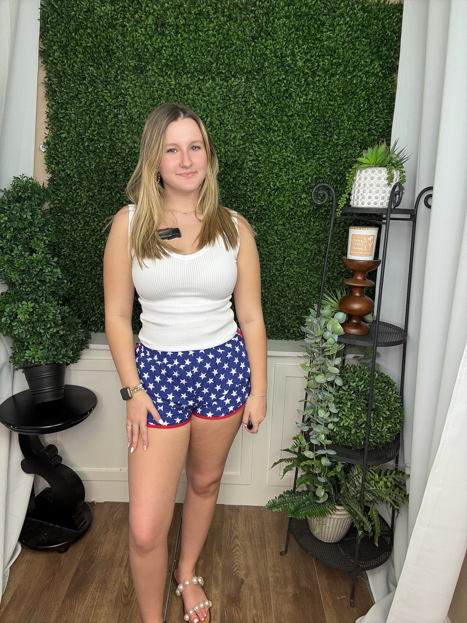 DARLENE REVERSIBLE SEAMLESS RIBBED TANK - WHITE