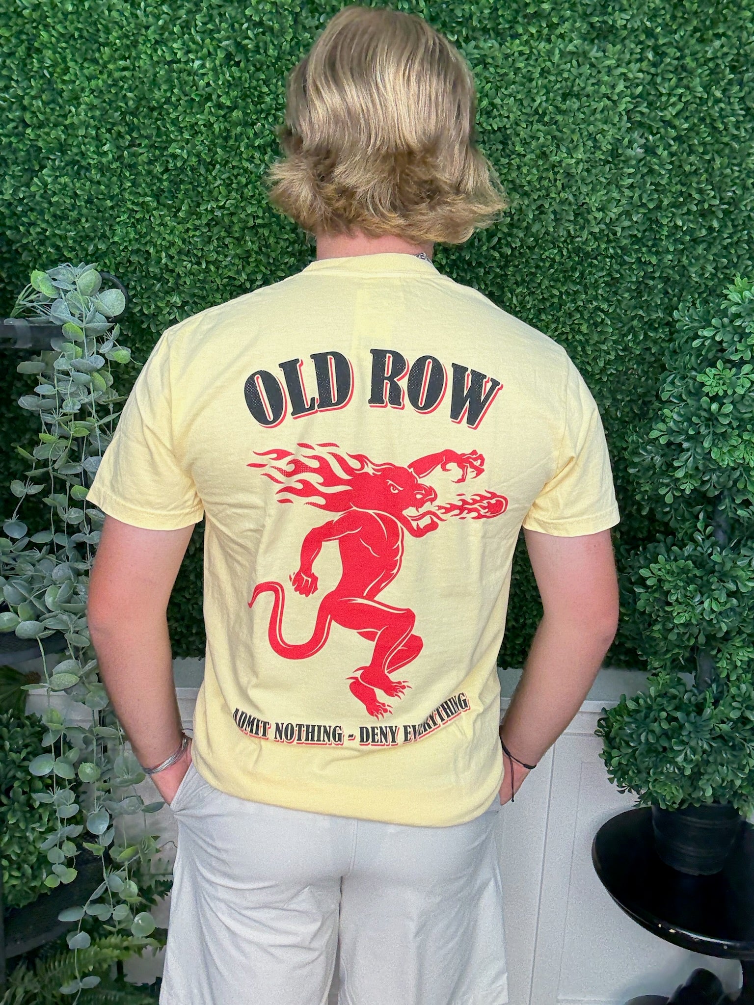 OLD ROW SPICY SHOT POCKET TEE