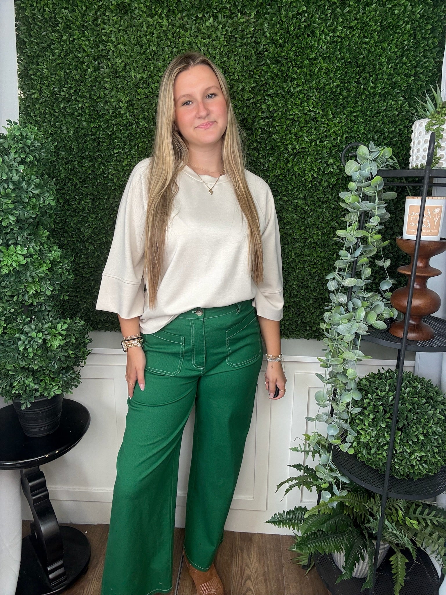 NO LINING LUXEKNIT RAGLAN SHORT SLEEVE ATHLETIC TOP - ECRU