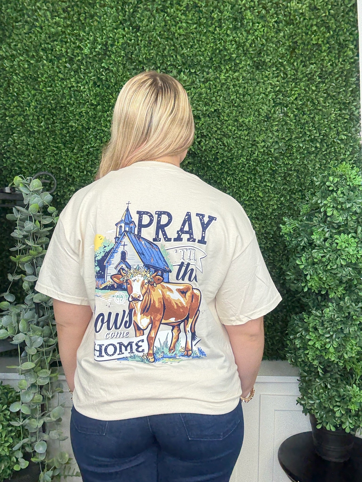 PRAY COW HOME SS - NATURAL