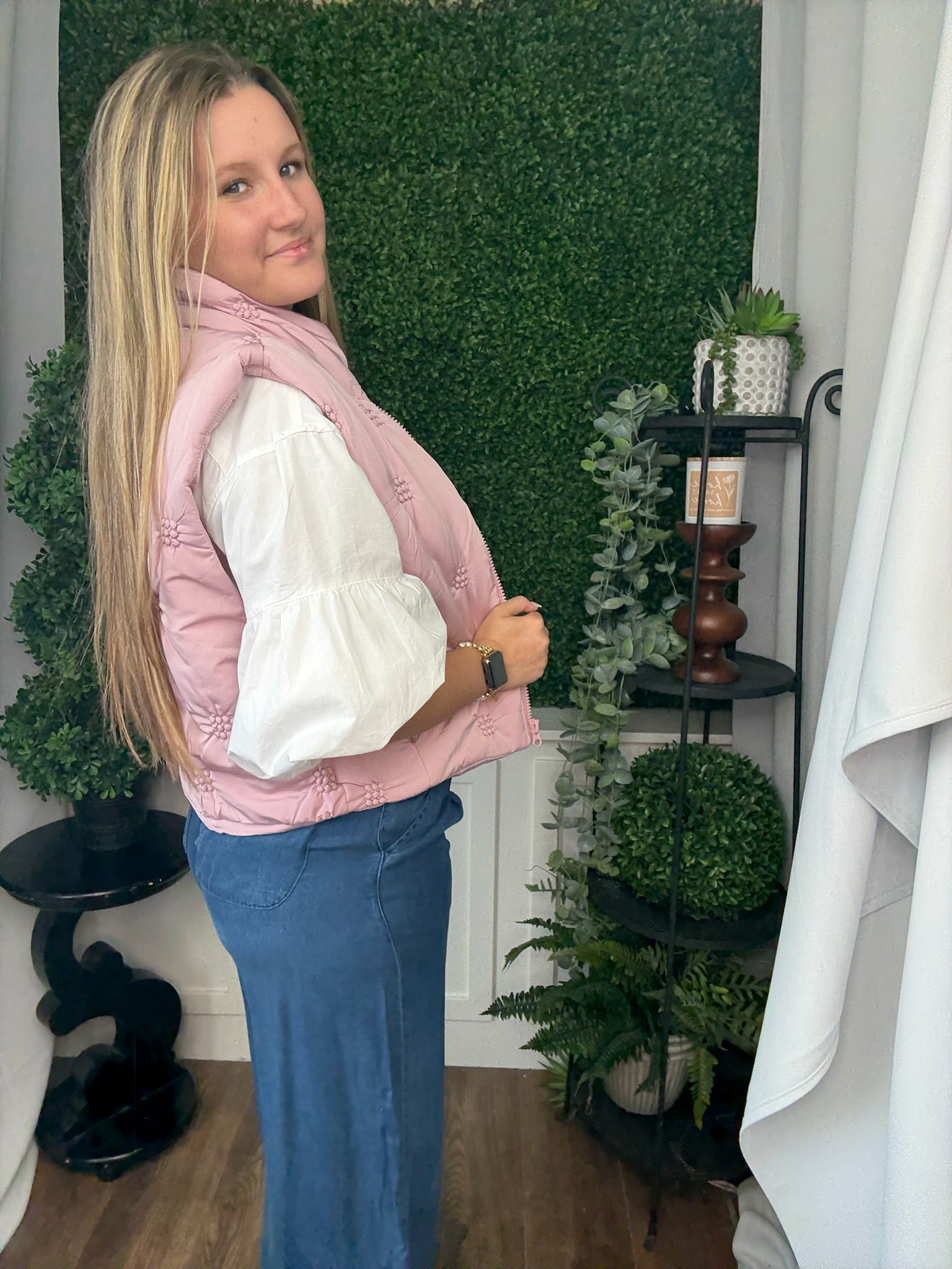 HIGH NECK QUILTED PUFFER VEST