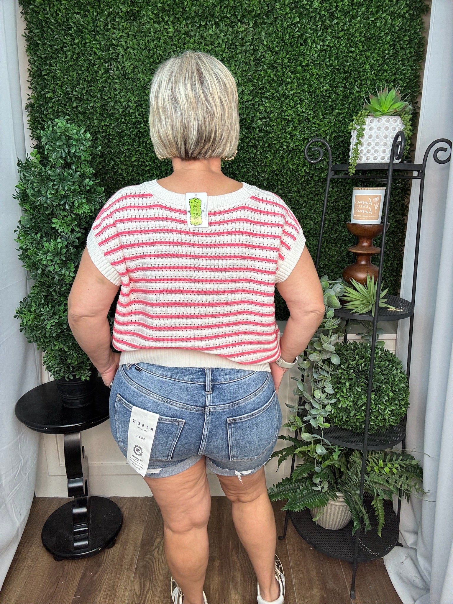 Candy Stripe Knit Top