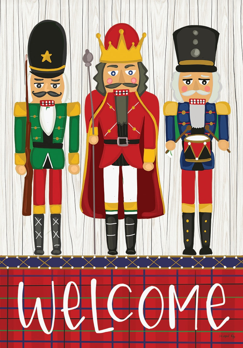 NUTCRACKERS GARDEN FLAG