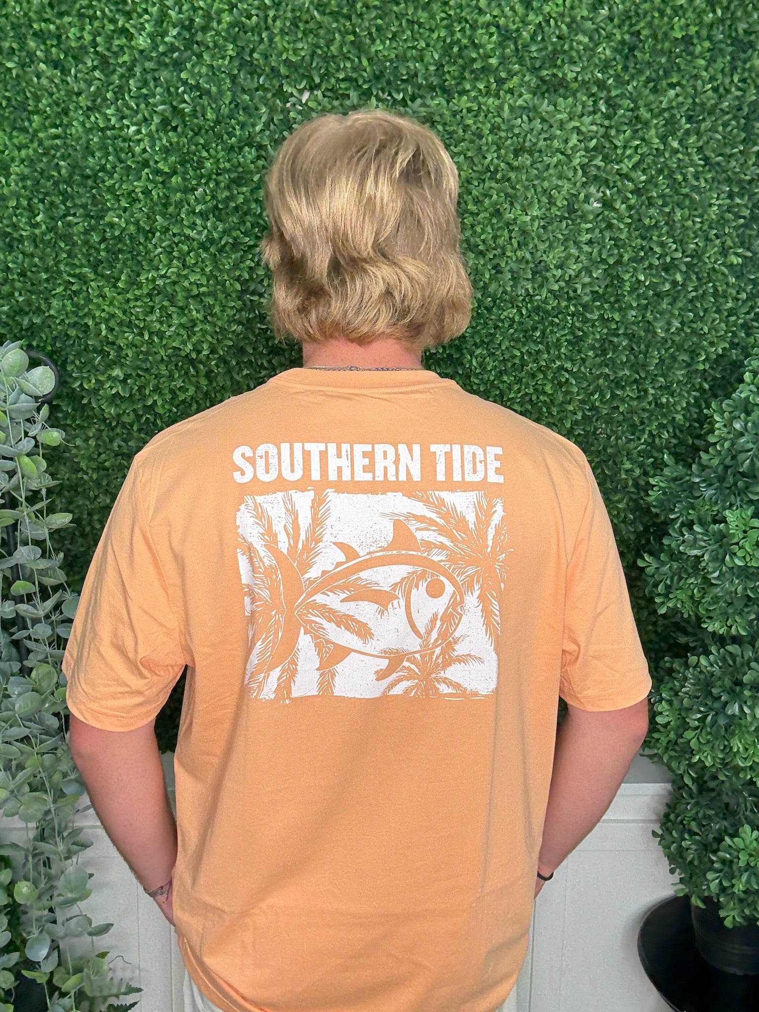 SS PLAM AND BREEZY TEE - SALMON BLUFF ORANGE