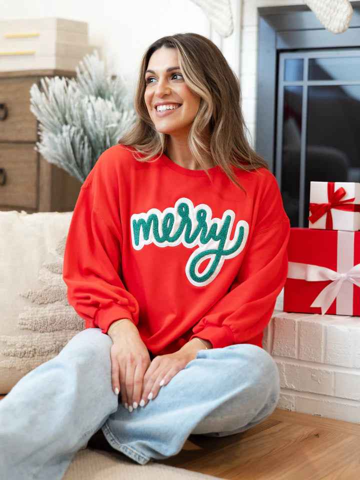 MILLIE SWEATSHIRT - MERRY - RED