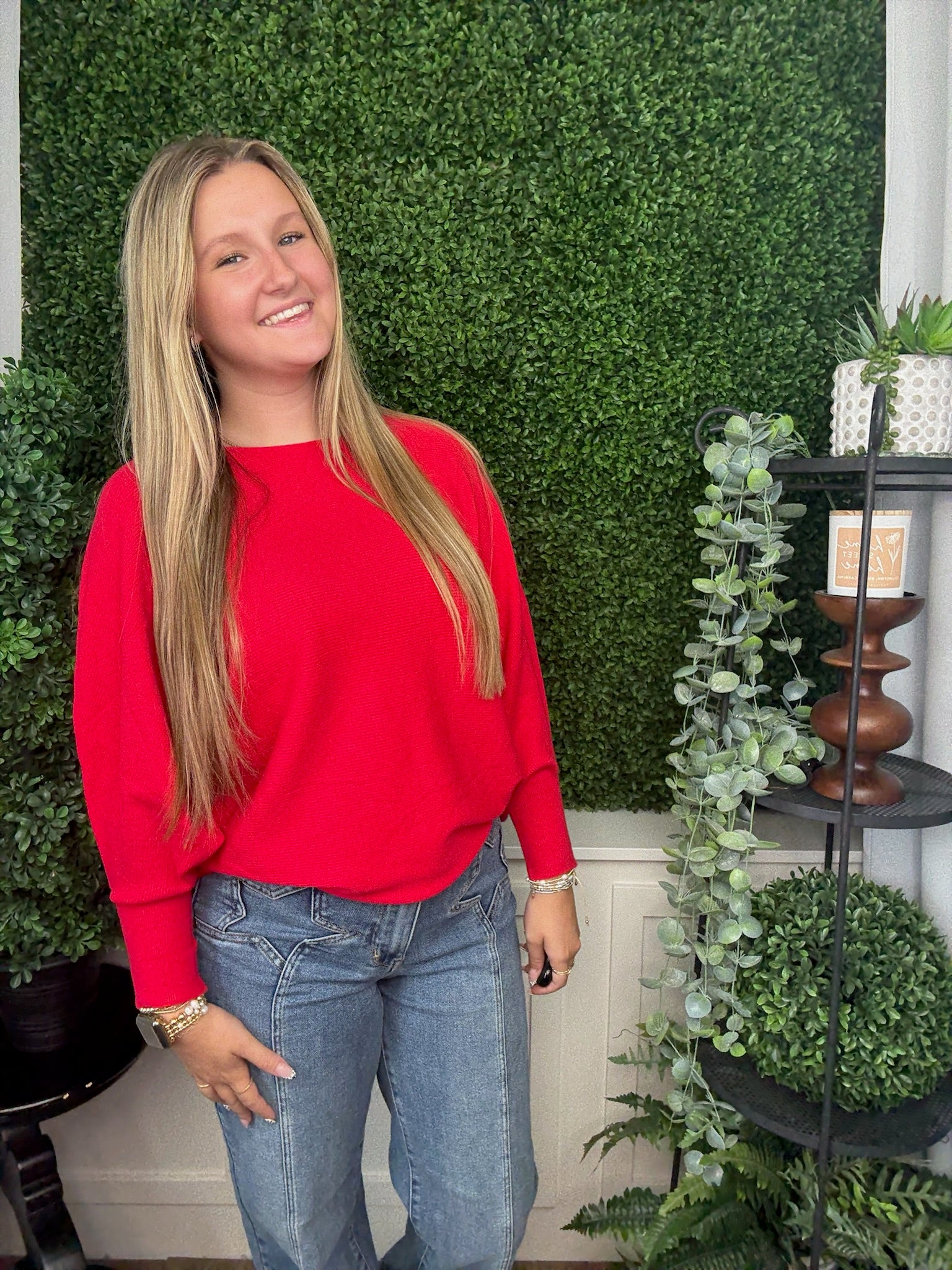 DOLEMAN PULLOVER - RED