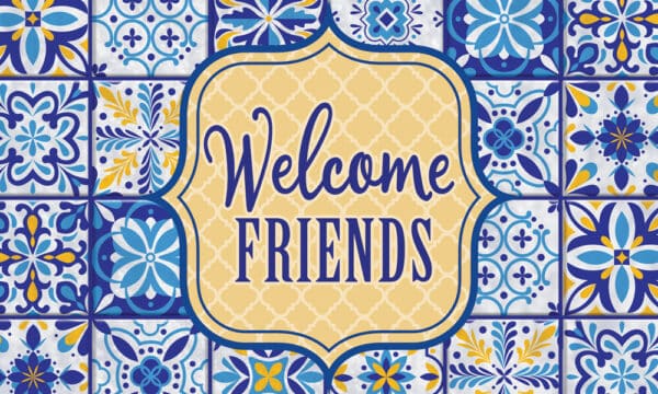 BLUE AND YELLOW TILE