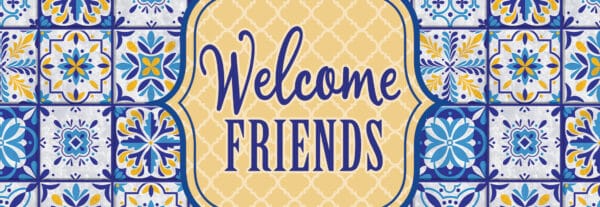 BLUE AND YELLOW TILE